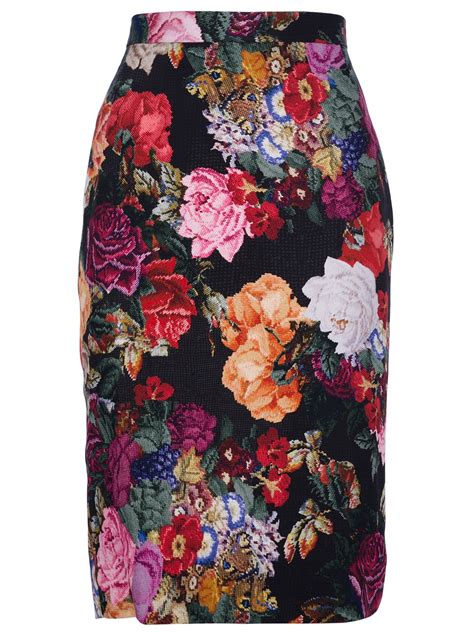 dolce and gabbana replica skirt|dolce and gabbana floral skirt.